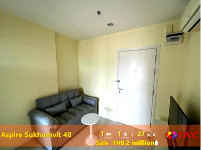 ขายคอนโด : ขาย พร้อมผู้เช่า @Aspire Sukhumvit48