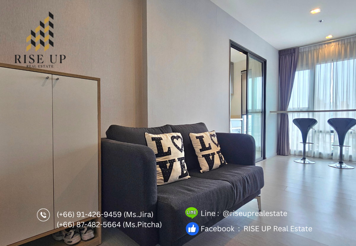 รูป คอนโดปล่อยเช่า 📣 Rhythm Sukhumvit 36 -38, 1 ห้องนอน, 1 ห้องน้ำ, ขนาด 35 ตรม. 🔥21,000 บาท/เดือน🔥 - รูปที่ 2/23