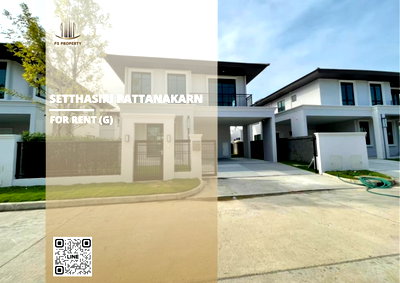Houses for rent Sukhumvit Road : Detached house for rent 🔥 Setthasiri Pattanakarn 🔥 3 bedrooms, 3 bathrooms; fully furnished and equipped with all appliances.