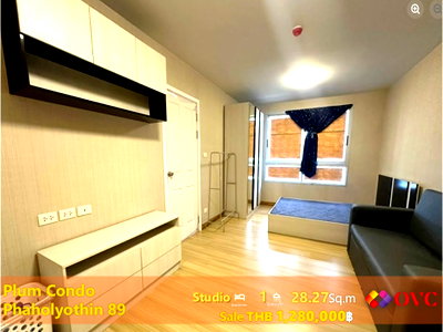 ขายคอนโด : ขายพร้อมผู้เช่า @ Plum Condo Phaholyothin 89