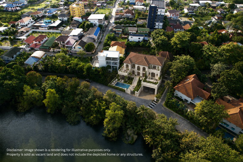 Land for sale : Last Lakeside Land Plot for Sale in Nichada Thani – 180° Unobstructed Lake View 