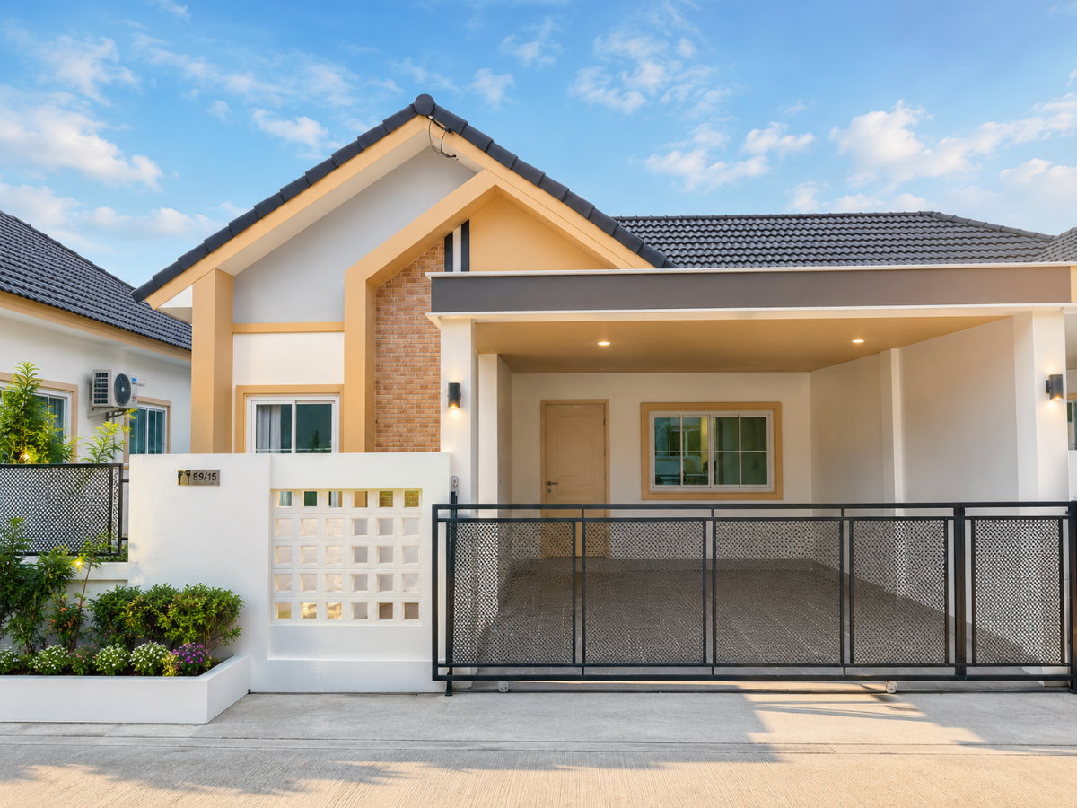 ให้เช่าบ้านแฝดใหม่ ม.899 พร๊อพเพอร์ตี้ มาบยางพร ระยอง