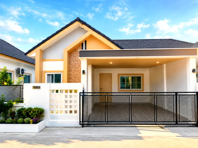 เช่าบ้านแฝด ระยอง : ให้เช่าบ้านแฝดใหม่ ม.899 พร๊อพเพอร์ตี้ มาบยางพร ระยอง