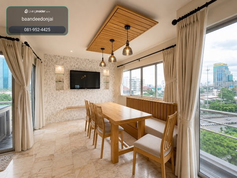ให้เช่าคอนโด รัชวิภาเพลส (85 ตร.ม.) 2 นอน 3 น้ำ ห้องมุม