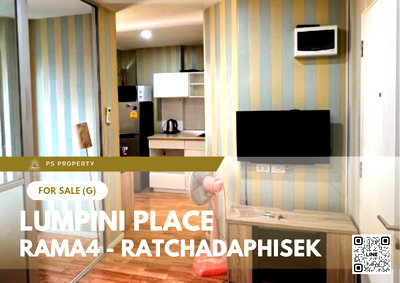 Condos for sale : Urgent Sale 📍 Lumpini Place Rama 4 - Ratchadaphisek 📍 Fully furnished and equipped with appliances; near Queen Sirikit National .