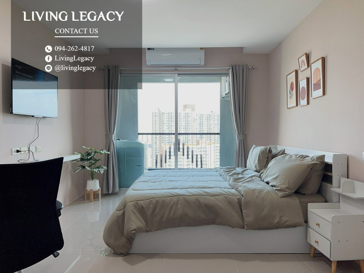 รูป LSZV0VVV เช่าด่วน คอนโด Asakan Place Srinakarindra ชั้น 29 | 1 นอน 32.48 ตร.ม. | ใกล้ BTS ห้วยขวาง & Rich Walk - รูปที่ 3/10