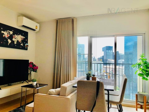🔺 ให้เช่าคอนโด โนเบิล รีวอลฟ์ รัชดา 2 อาคาร 1 ชั้น 22 2 ห้องนอน ขนาด 53.00 ตรม ใกล้ AIA Capital Center