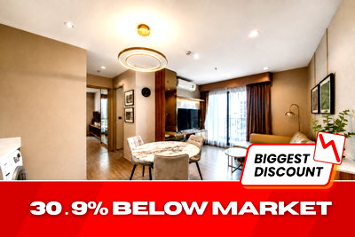 ขายคอนโด : คุ้มสุดในเอกมัย 2BR ห้องมุม Rhythm Ekkamai ใกล้ BTS ต่ำกว่าตลาด 30.89% - U6151816