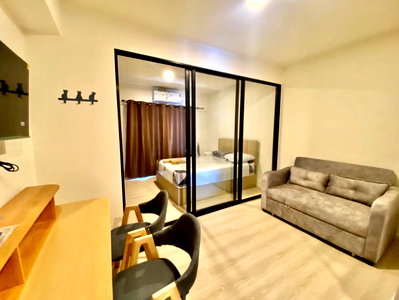 คอนโดให้เช่า : ให้เช่าคอนโด เอ สเปซ เมกะ 2 ขนาด 29 ตรม. 1 นอน วิวเมกะ 9,500 บาท