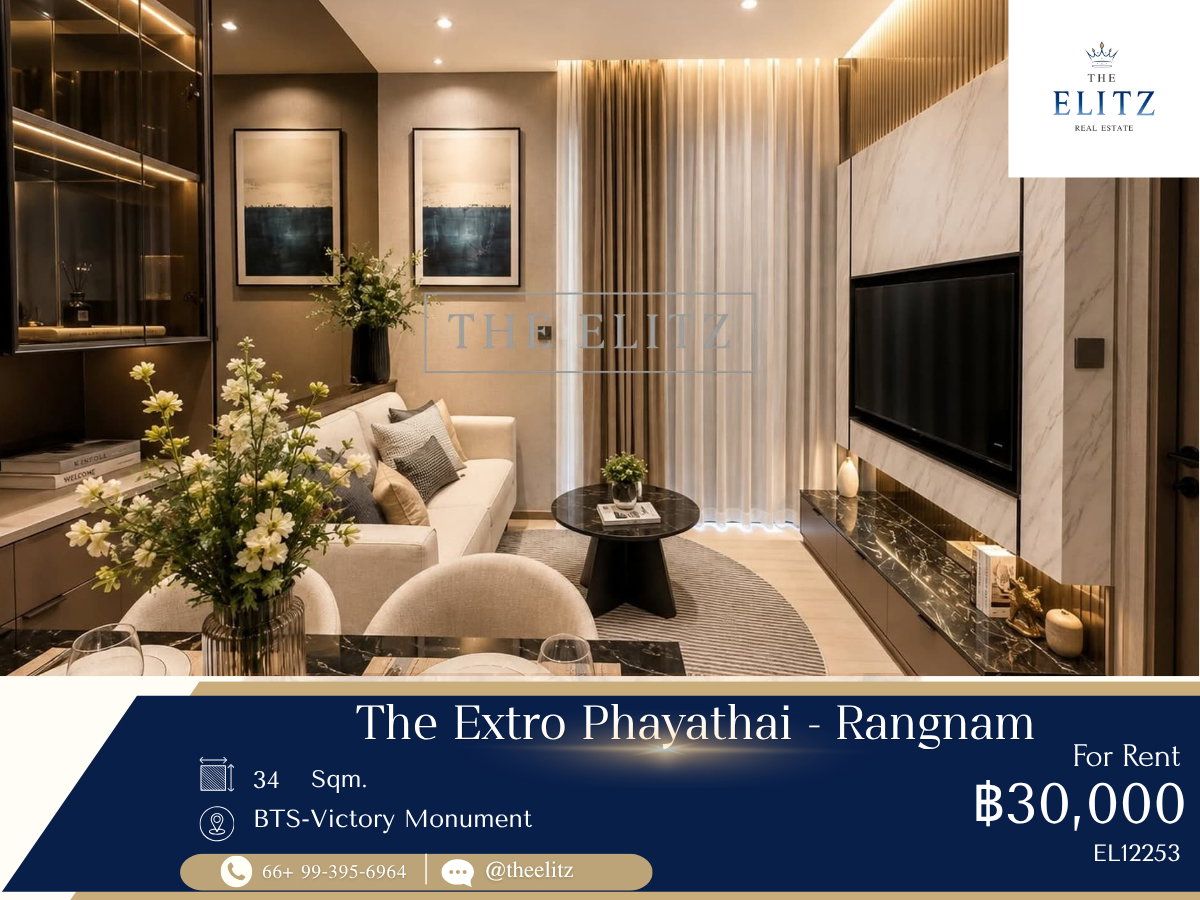 ✨Experience Luxury Parkside living fully furnished and just steps from Santiphap Park, BTS Victory Monument, and ARL Phaya Thai.✨