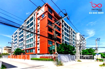 ขายคอนโด : ขายคอนโด เดอะคิวบ์ ลอฟท์ ศรีนครินทร์-เทพารักษ์ 22 ตร.ม. ชั้น 4 วิวสระ ใกล้รถไฟฟ้าสายสีเหลือง