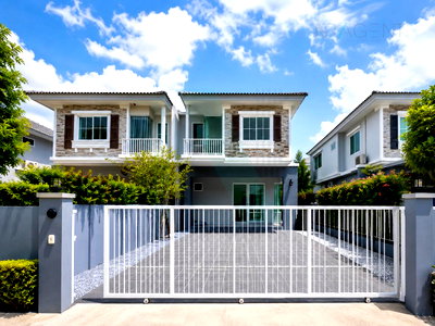 บ้านเดี่ยว นนทบุรี : 📌 ขายบ้านแฝด โครงการ วิลลาจจิโอ ปิ่นเกล้า-ศาลายา 2 ชั้น 3 ห้องนอน 3 ห้องน้ำ
