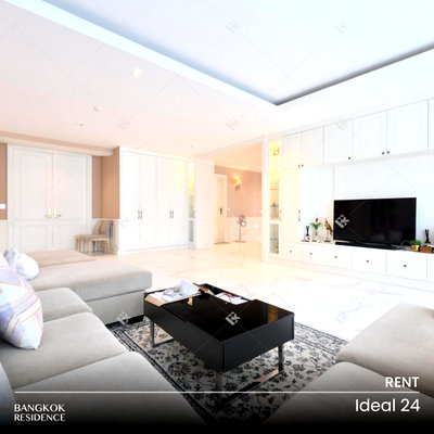 Condos for rent : Rental Condo 💎 Ideal 24, 4BR 327 sq.m. 180K 💎 Extra-Spacious Unit in a Prime Central Location, Near BTS Phrom Phong 