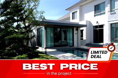 Houses for sale Bangkok : 🏰Ultra-Luxury🏰 4BR Corner Pool Villa at Perfect Masterpiece Rama 9 – Krungthep Kreetha - U6005238
