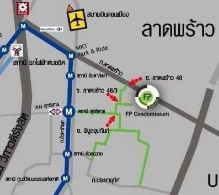 รูป B90 ให้เช่า6500คอนโดไฟหลวง ใกล้รถไฟฟ้า MRT สุทธิสาร2กม มีสระว่ายน้ำฟิตเนสที่จอดรถติดเน็ตเองได้ - รูปที่ 11/12