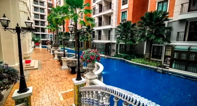 ขายคอนโด : ขายคอนโดจอมเทียน Espana Condo Pattaya 1 นอน 34 ตร.ม. วิวสระ Foreign Quota 2.69 ล้าน