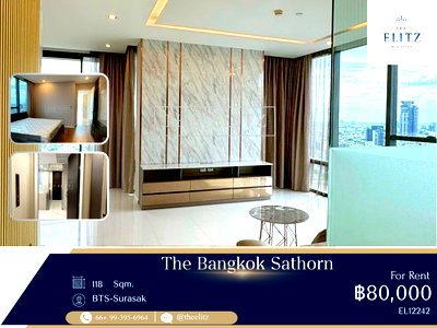คอนโดให้เช่า : ✨ Ultra-Luxury Flagship Residence Directly at BTS Surasak | Private Lift Hall for Every Unit in Sathorn CBD ✨