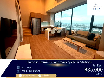 คอนโดให้เช่า : ✨ High-Ceiling Multi-Use Landmark on Rama 9 Road | Steps Away from Future Orange Line MRTA Station ✨