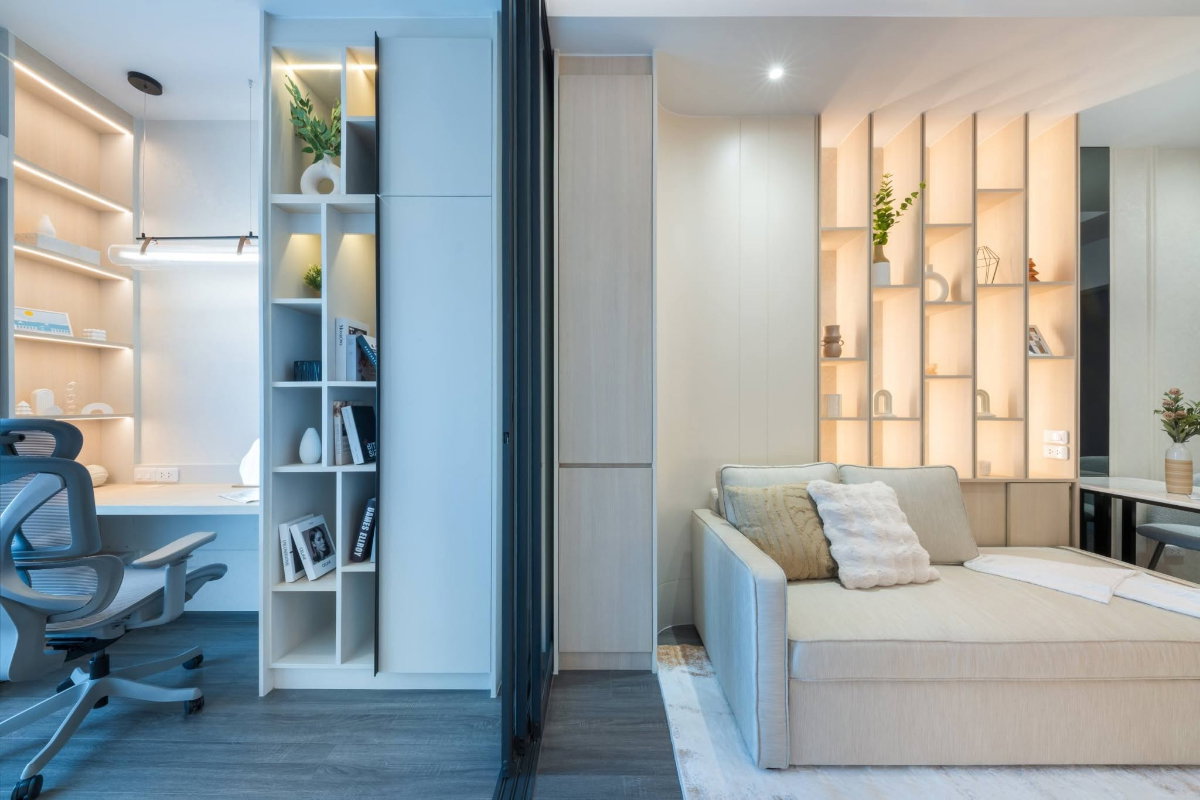 รูป [VR0748] 🔥 38,000/เดือน | Ideo สุขุมวิท-พระราม 4  1 | Bed Plus 44.43 ตร.ม. ครัวปิด ทิศเหนือวิวไม่บล็อค ใกล้ BTS พระโขนง 350M! 🔥 - รูปที่ 2/13