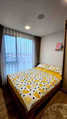 Condos for rent : ✨Room for rent Atmoz Season Ladkrabang 🛏️1 bedroom, 1 bathroom 📏Size: 24 sq m., 4th floor, Building A