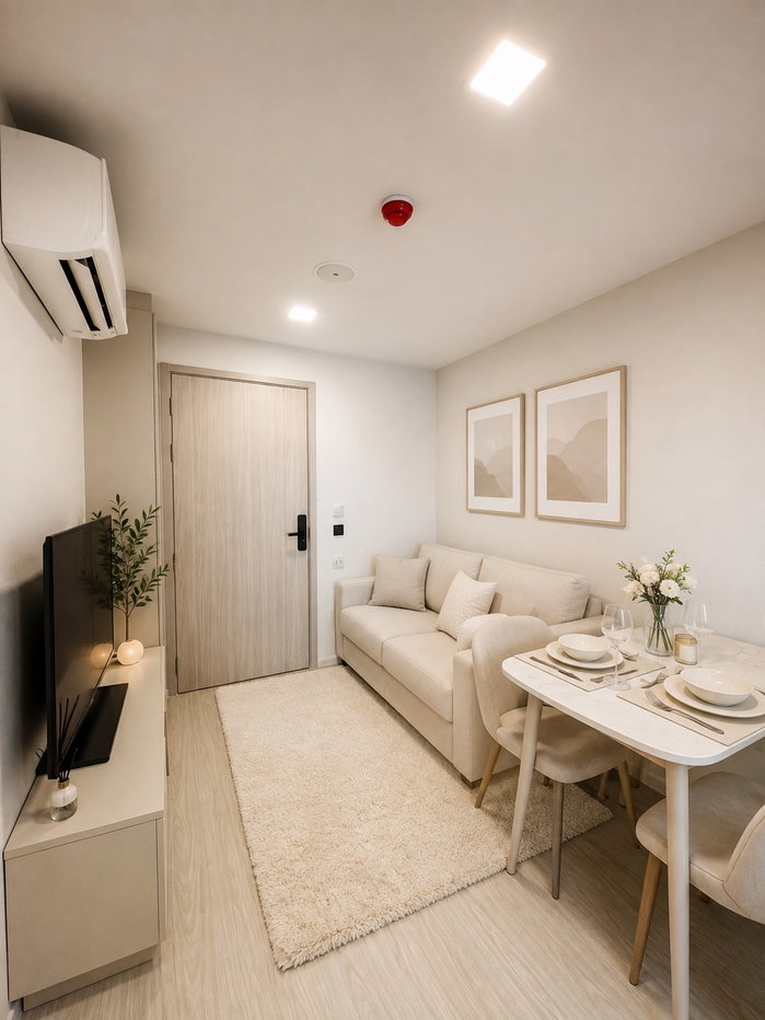รูป Atmoz Oasis Onnut ห้องสวย ราคาดี สอบถามเพิ่มเติมได้ที่ Line @condorental - รูปที่ 2/5