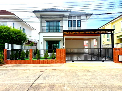 บ้านเดี่ยว กรุงเทพมหานคร : บ้านเดี่ยวหลังใหญ่ ตกแต่งรีโนเวทใหม่ ทำเลดี หมู่บ้านราชพฤกษ์ รามอินทรา-หทัยราษฎร์ ถนนหทัยราษฎร์ บางชัน คลองสามวา กว้างขวาง สวยพร้อมอยู่