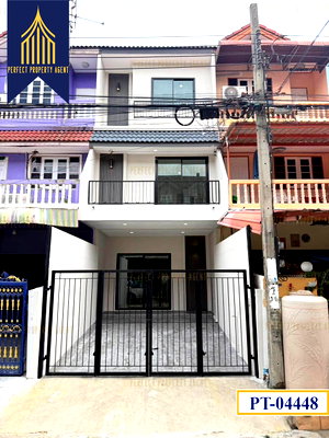 ขายโฮมออฟฟิศ : ขายทาวน์โฮม 3 ชั้น สินทวีแกรนด์วิลเลจ ซอยอนามัยงามเจริญ ท่าข้าม ตกแต่งใหม่พร้อมเข้าอยู่