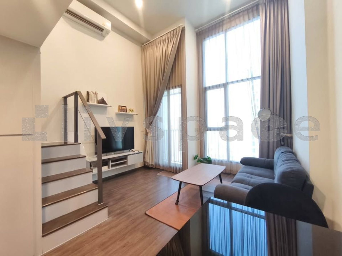 รูป ▚ L1JC05ツ ให้เช่า: Knightsbridge Space Rama 9 1 Bed Duplex 39ตร.ม. เพดานสูง เฟอร์ครบ พร้อมอยู่✨ - รูปที่ 3/10