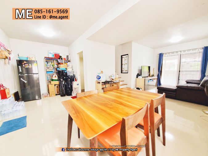 3-bed townhouse for rent, 115 sqm, 28.9 sq wah, Suan Luang