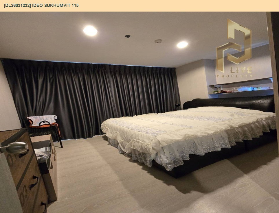รูป MDL26031232 ให้เช่าคอนโด ไอดีโอ สุขุมวิท 115(IDEO Sukhumvit 115) เครื่องใช้ไฟฟ้าครบ พร้อมเข้ายู่โทรด่วน 063-869-2663LineID @952jdxxk - รูปที่ 11/13