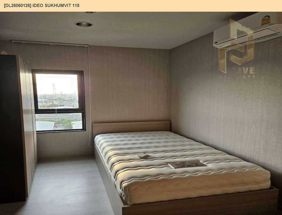 รูป MDL26060126ให้เช่าคอนโด ไอดีโอ สุขุมวิท 115(IDEO Sukhumvit 115) เครื่องใช้ไฟฟ้าครบ พร้อมเข้ายู่โทรด่วน 063-869-2663LineID @952jdxxk - รูปที่ 4/6