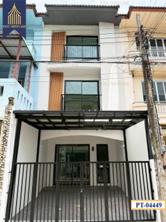 Newly renovated 4-story townhome for sale in a modern style, located in a prime location in Pakkret.