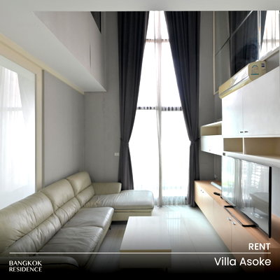 คอนโดให้เช่า : เช่าคอนโด 🌇 Villa Asoke 2นอน 80ตร.ม. 40k 💎 ห้องสวย วิวดีด้านหน้า พร้อมเข้าอยู่ ใกล้ MRT เพชรบุรี 