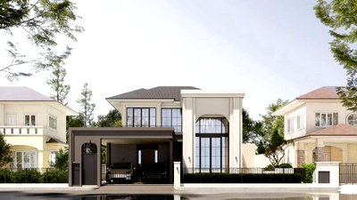 บ้านเดี่ยว รพ.เทพปัญญา : ขายบ้าน Pool Villa หมู่บ้าน Emperor 1 แม่เหียะ อ.เมือง จ.เชียงใหม่ ใกล้สนามบินเชียงใหม่ (H584) T.0946511456