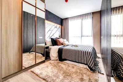 คอนโดให้เช่า : ⭐️⭐️ TN1020 ให้ Knights Bridge Collage Sukhumvit 107 (ห้อง 1Bed Plus) แอดไลน์ >> @top98 (ใส่@ด้วย) ⭐️⭐️(ภาพถ่ายจากห้องจริง)