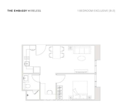 ห้องชั้น 19 แบบ 1 ห้องนอน The Embassy Wireless ใกล้ BTS เพลินจิต 300 เมตร (ID 3230968)