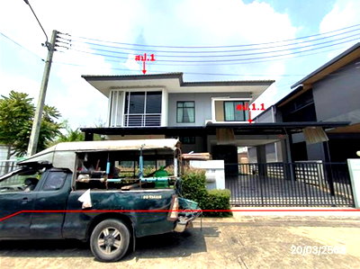 Houses for sale Bangkadi Industrial Estate : HOME 63.2 Sq.w. Muang Pathum Thani Pathumthani for 5M