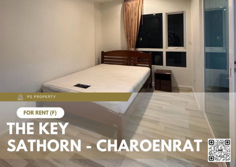 For Rent 🔥 The Key Sathorn - Charoenrat 🔥 Fully furnished and equipped with appliances; near BTS Surasak.