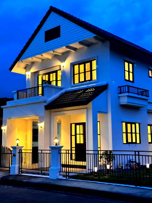 Houses for sale Chiang Mai : Fully Renovated House! Land & House Nantana 2, San Sai Zone, Chiang Mai - Free Transfer Fee - Tel 063-664-9056