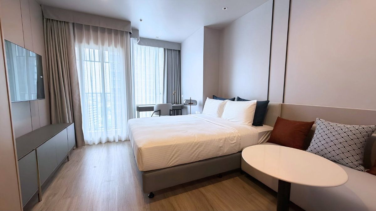 Culture Thonglor ปล่อยเช่า ห้องสภาพดี ตกแต่งสวย เฟอร์นิเจอร์ครบ 1 ห้องนอน 1 ห้องน้ำ