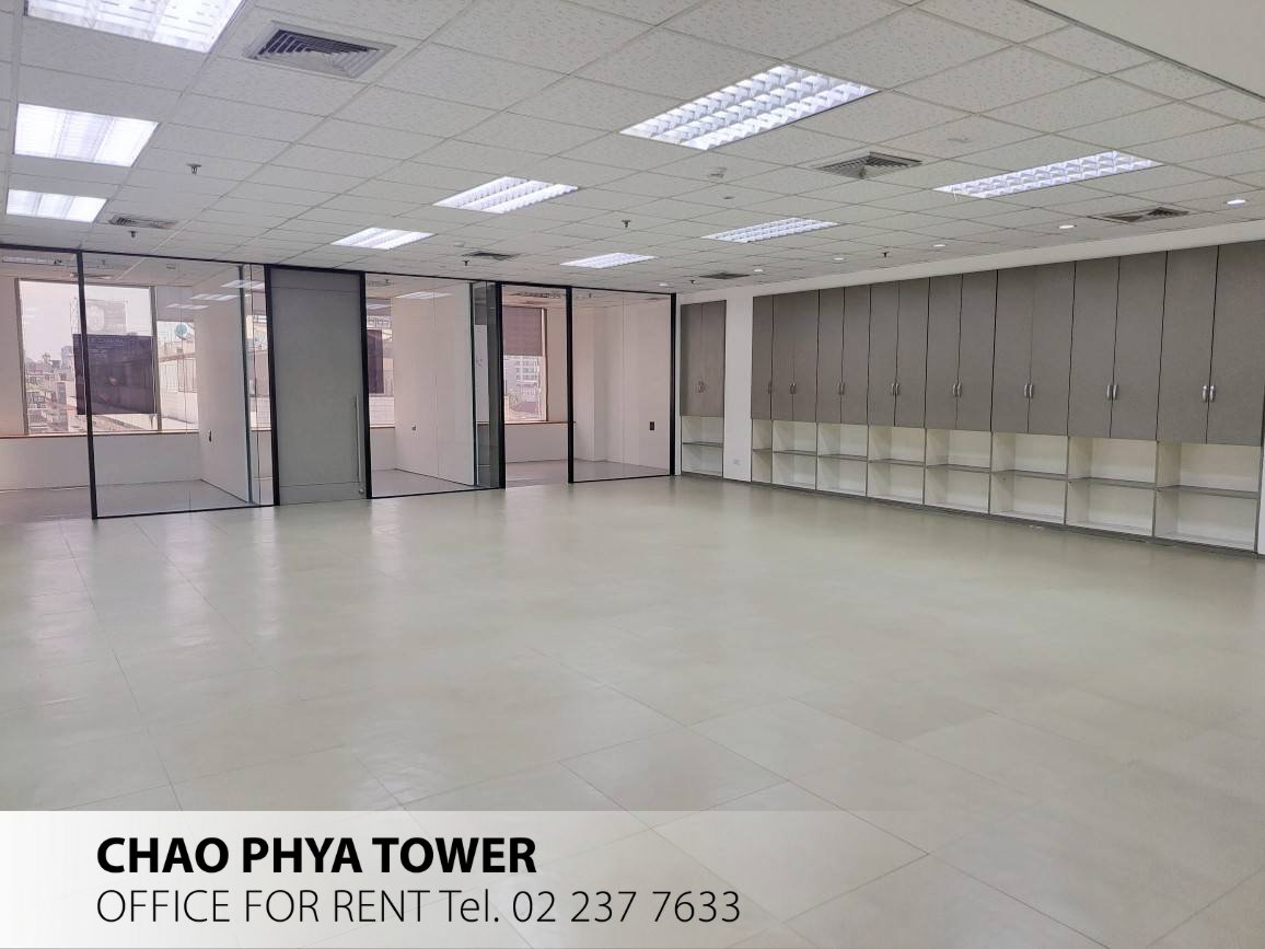 🏢 Office ให้เช่า! กั้นห้องพร้อมใช้ บางรัก-เจริญกรุง | อาคารเจ้าพระยาทาวเวอร์ (ใกล้ BTS สะพานตากสิน เพียงไม่กี่นาที!)