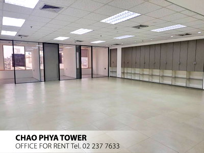 Office for rent Bang Rak : 🏢 Office for rent! Room divider ready to use Bangrak-Charoenkrung | Chao Phaya Tower Building (near BTS Saphan Taksin, just a few minutes!)