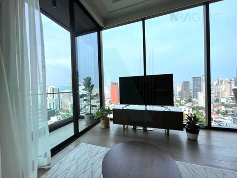 📌 For Rent Condo CELES ASOKE Building 1, Floor 25,2 bed room, Room size 76 sqm