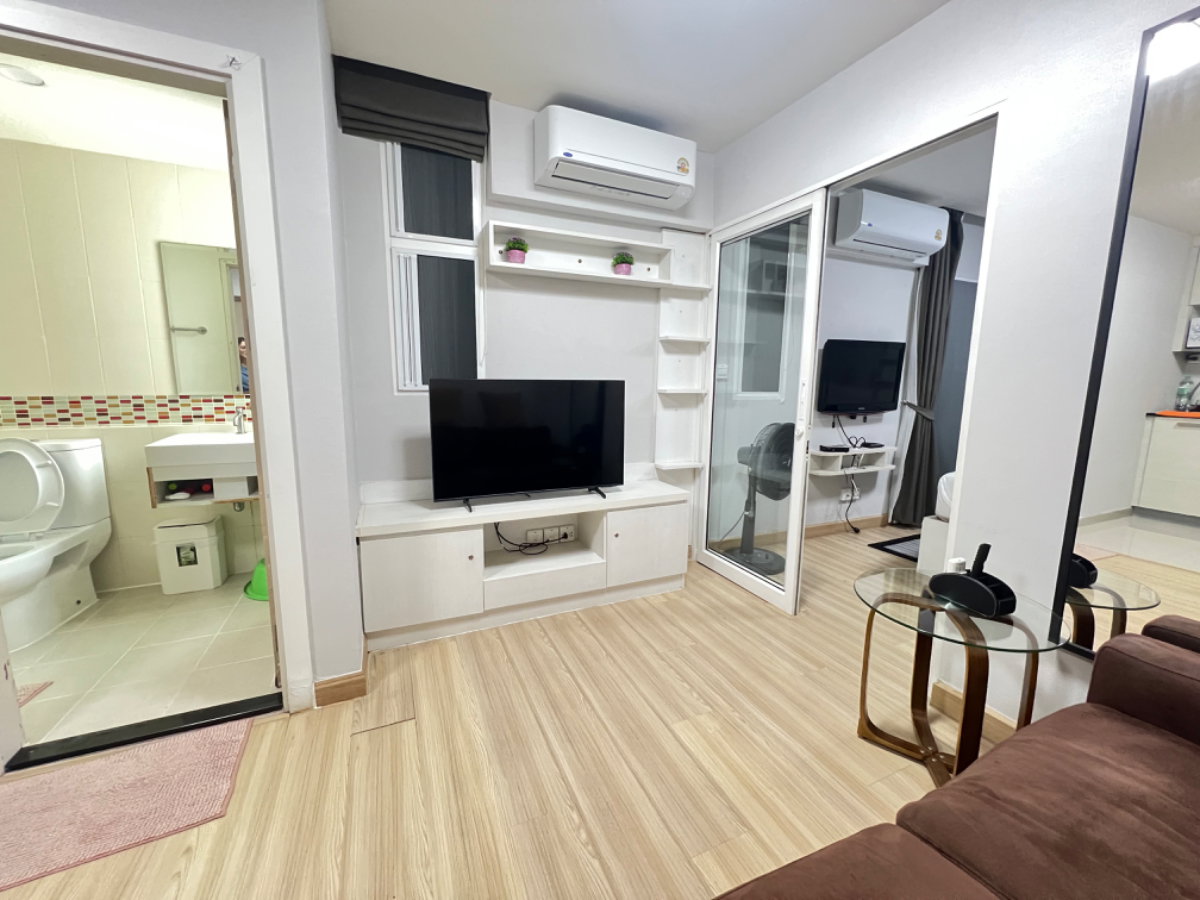 รูป ขาย เอ็ม​ โซไซตี้ คอนโด ตึก A ชั้น 7 (จาก 30 ชั้น) 31 ตรม. แบบ 1 ห้องนอน 1 ห้องน้ำ แต่งครบ แอร์ 2 ตัว มีระเบียง วิวทะเลสาบ ฝั่งถนนบอนด์สตรีท - รูปที่ 10/23