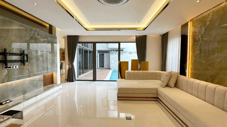 รูป ขาย Luxury Pool Villa รามอินทรา 57 บ้านหรูสระส่วนตัว 444 ตร.ม. ใกล้รถไฟฟ้าสายสีชมพู 350 ม. เพียง 34.9 ล้าน - รูปที่ 23/26