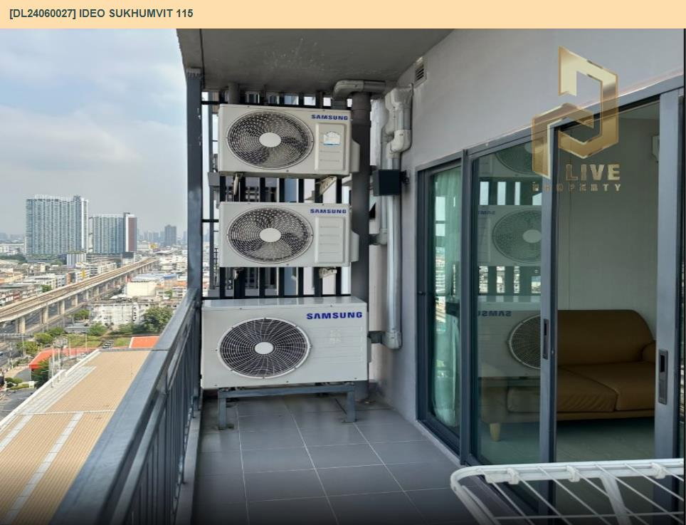 รูป MDL24060027 ให้เช่าคอนโด ไอดีโอ สุขุมวิท 115(IDEO Sukhumvit 115) เครื่องใช้ไฟฟ้าครบ พร้อมเข้ายู่โทรด่วน 063-869-2663LineID @952jdxxk - รูปที่ 4/12