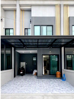 Townhouses for rent Bangna - Trat  : Suvarnabhumi Kingkaew-Rachathewa Townhome 2 stories 3 bed 2 bath 