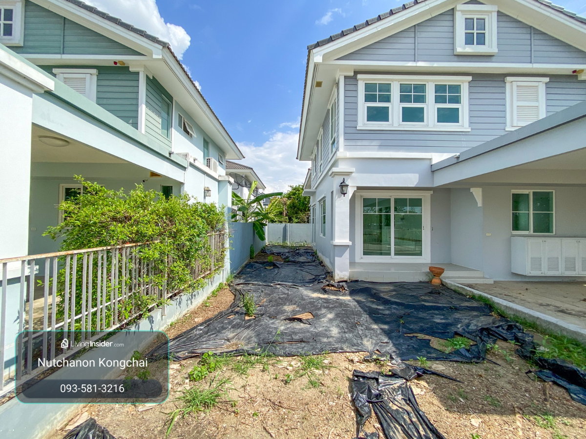 รูป ขายบ้านเดี่ยวแปลงที่ดี่ที่สุด หน้าบ้านติดสวน และทะเลสาบ Villaggio ปิ่นเกล้า-ศาลายา เพียง 4.7 ลบ. - รูปที่ 21/29