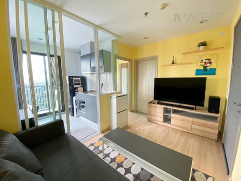 For Rent Condo THE BASE RAMA 9 - RAMKHAMHAENG Building 1, Floor 33,1 bed room, Room size 30 sqm