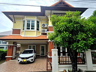 Houses for rent Bang Plee Samut Prakarn : For rent, 2-story detached house, 72 sq m. beautiful location Kingkaew Bangna near Suvarnabhumi Airport